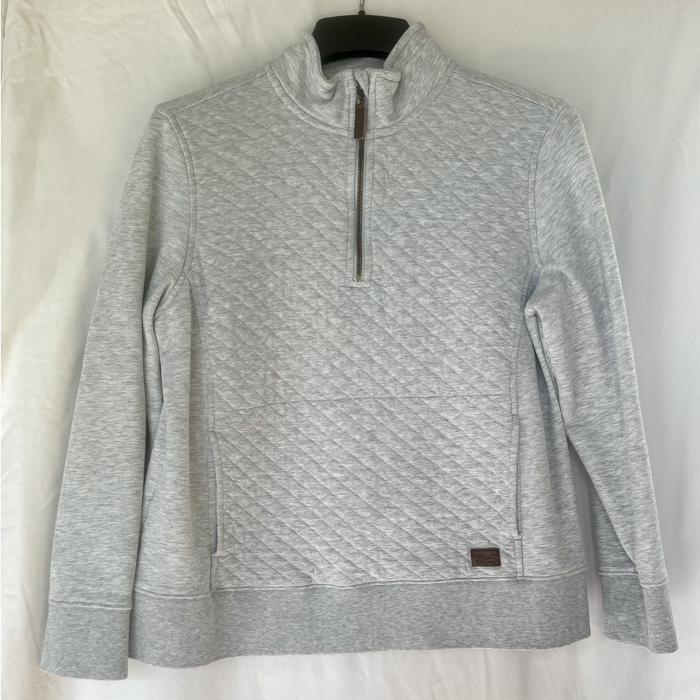 L.L.Bean Quarter Zip quilted pullover